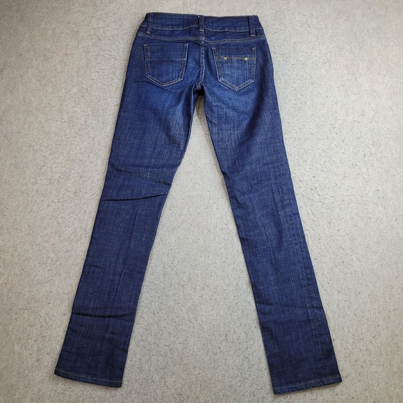 Banana Republic Classic Skinny Jeans Womens O Blue Dark Wash Low Rise 28x31 - Picture 5 of 11